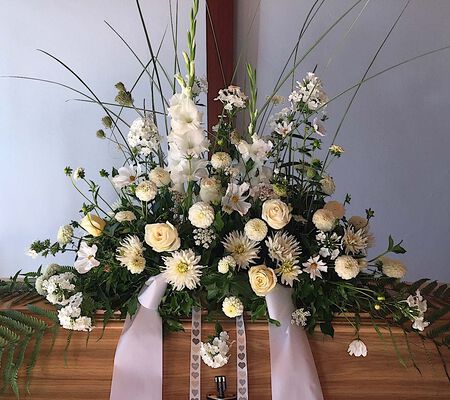 weißer Sommerflor zum Abschied im August