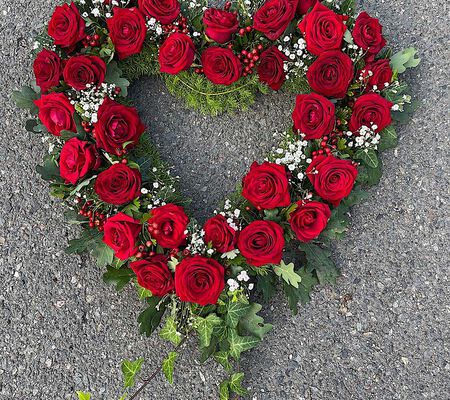 offenes Rosen Herz August