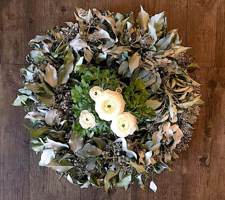 Efeukranz -Hauch weiss