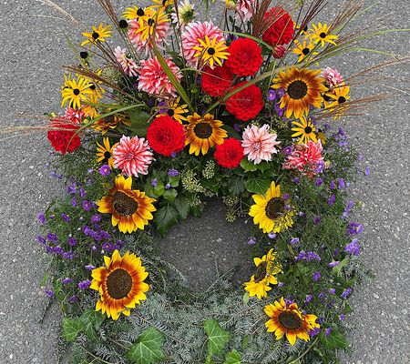 Liegekranz Spätsommer. bunt Sep